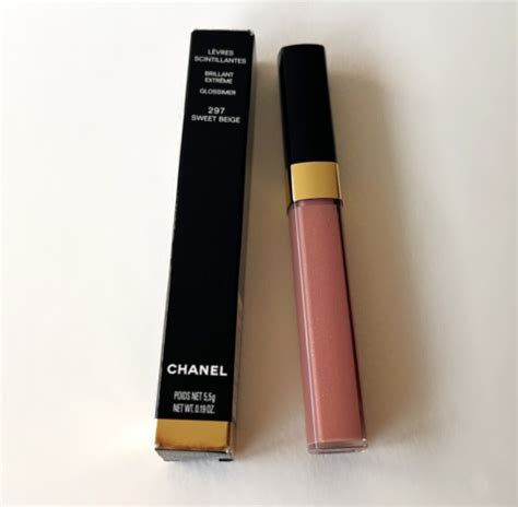 chanel sweet beige 297|Chanel Levres Scintillantes Glossimer 297 Sweet Beige .